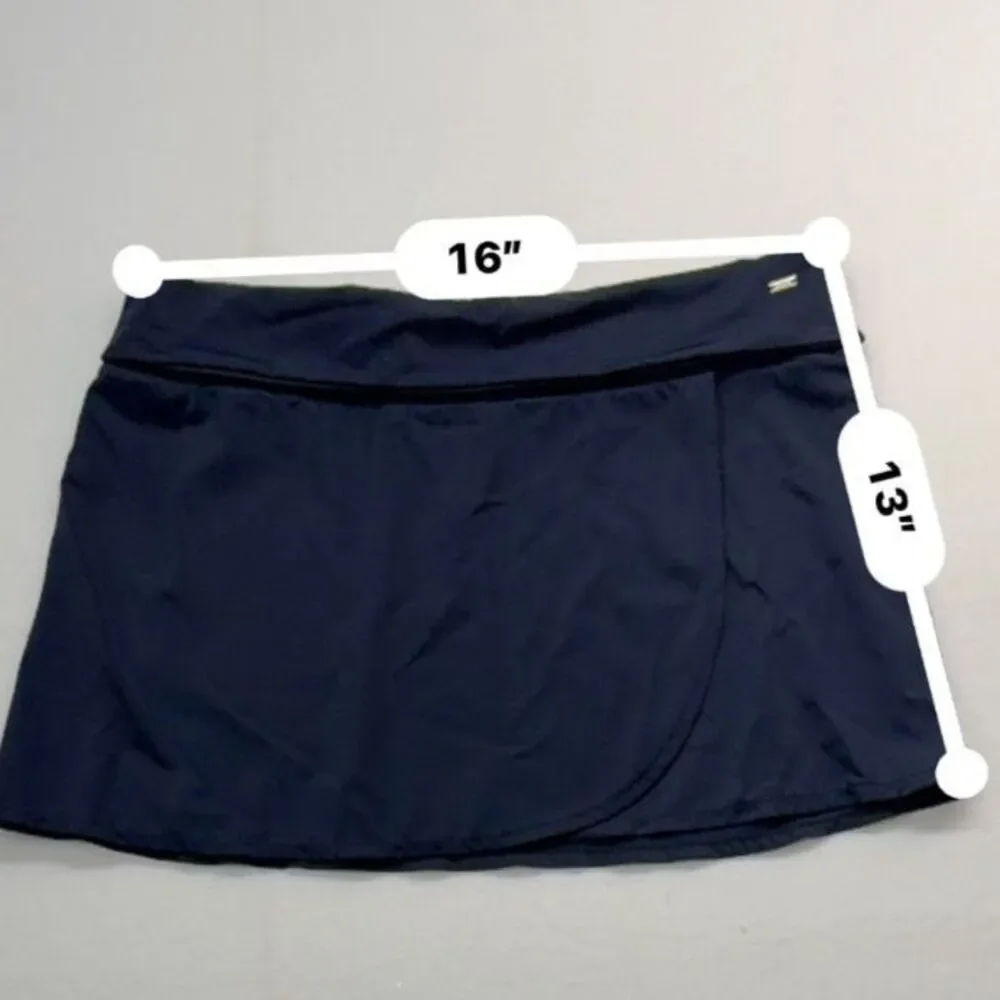 Tommy Hilfiger Navy Blue Swim Skirt Pull on Wm's Size M Lower Classic Nautical